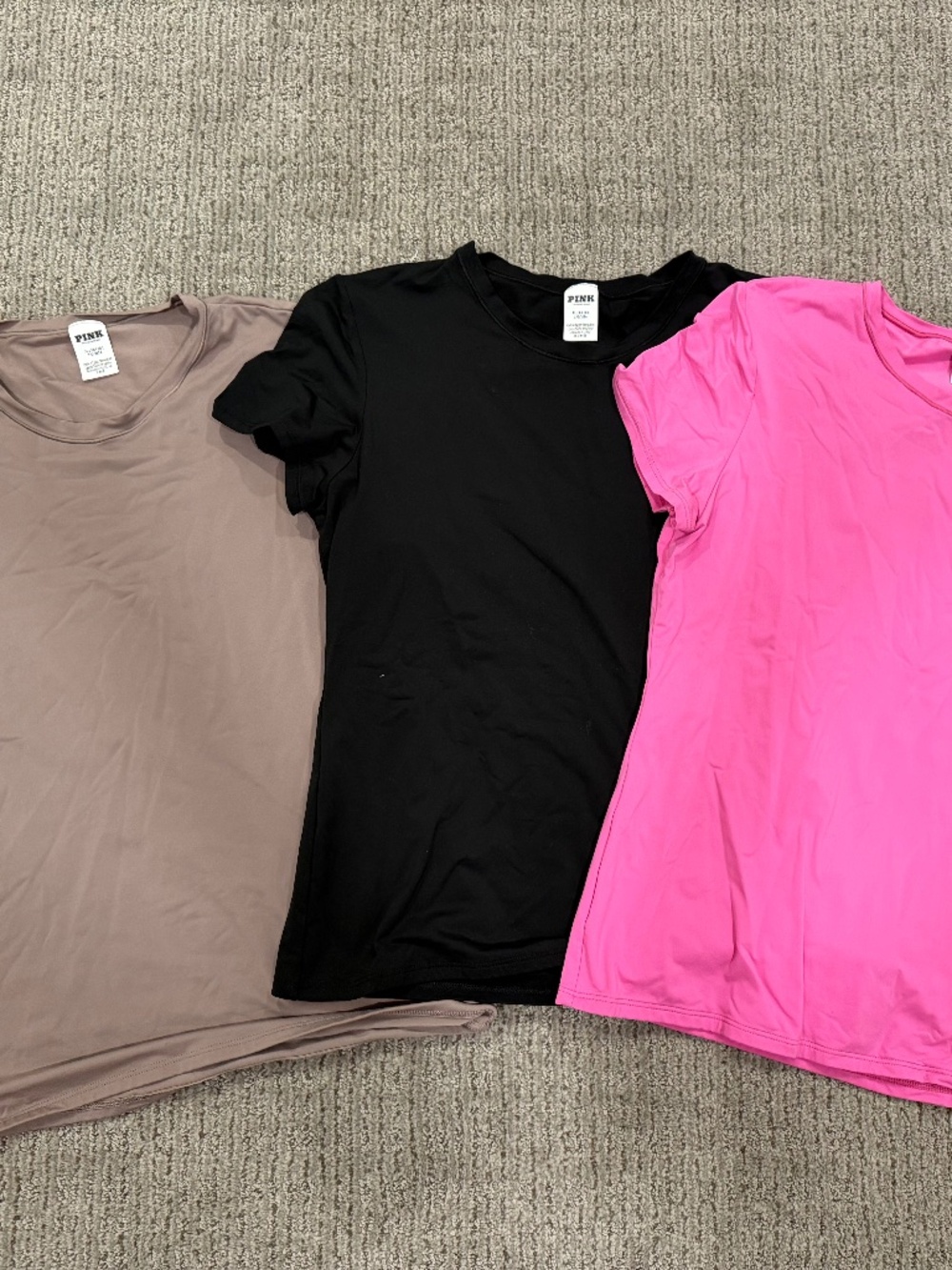 Women’s lot of 3 Victoria’s Secret Pink shirts size XL